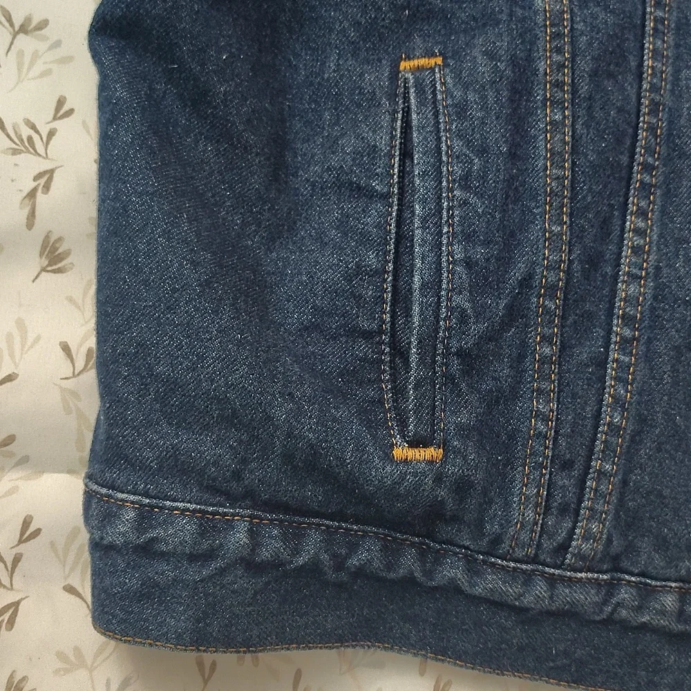 VINTAGE LEVI STRAUSS & CO. MENS WOOL LINED JEAN JACKET - Picture 7 of 16